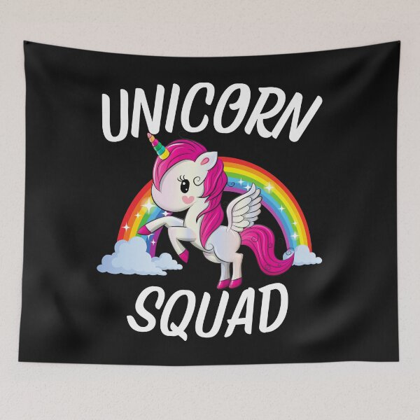 Item preview, Unicorn Squad Rainbow Clouds Queen Unicorn for a Girls Kids designed and sold by PuPPuB.