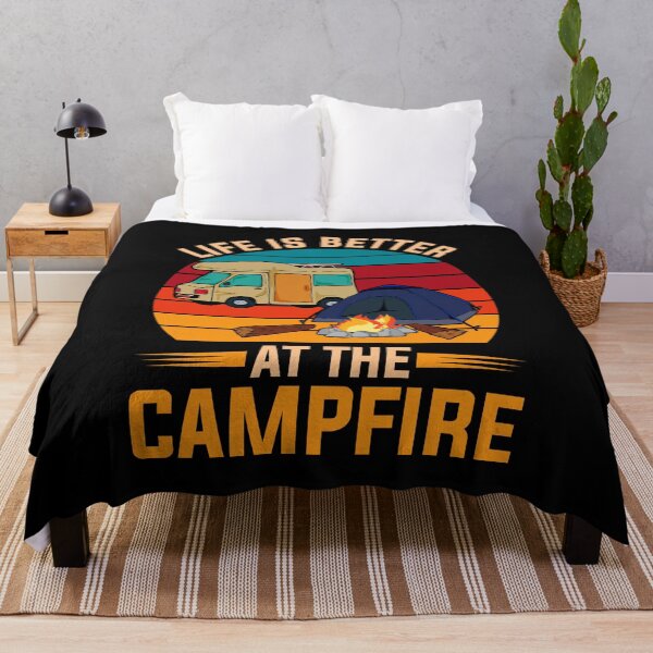 Item preview, Caravan Retro Camp Campfire Funny Camper Outdoor Camping designed and sold by bestshirtdesign.