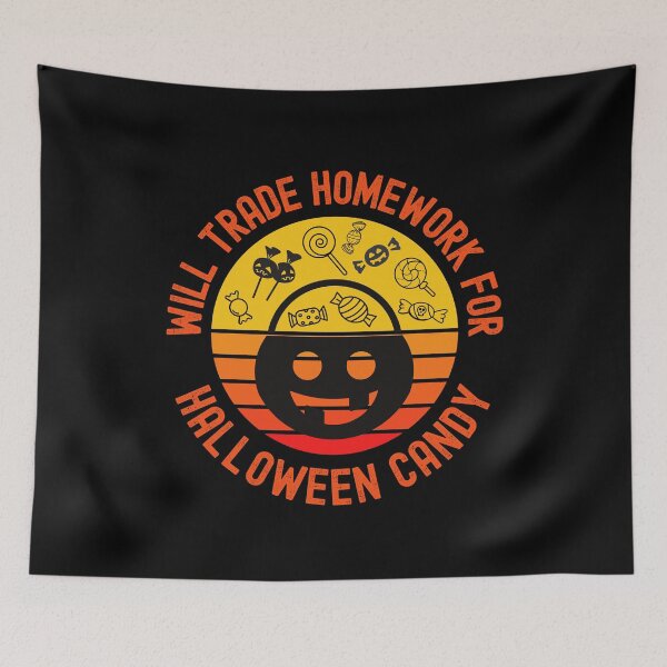 Item preview, Children's School Halloween - Will Trade Homework For Halloween Candy - School Halloween Party, Kids Trick Or Treat, Student Halloween designed and sold by jadedscientist.