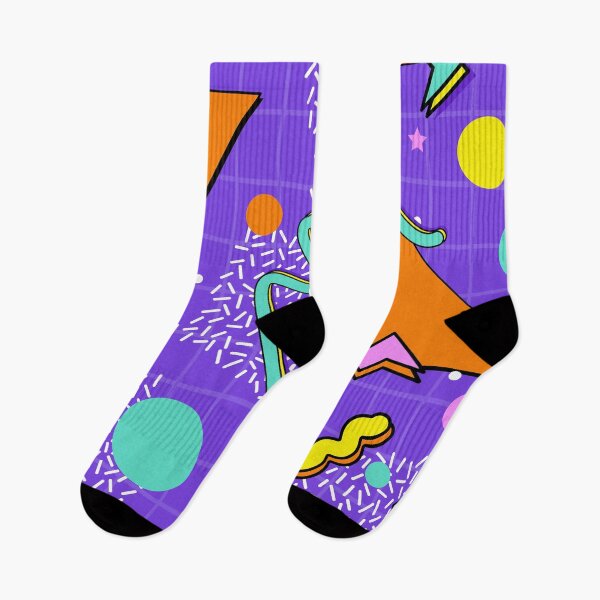 Item preview, Memphis Synthwave Purple Pattern designed and sold by MaiZephyr.