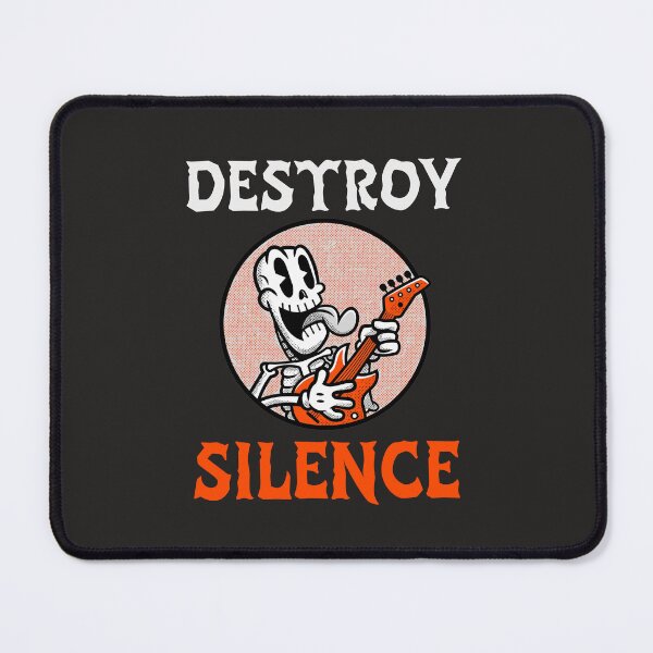 Item preview, Destroy Silence For Men Women Music Lovers Guitarists Bands designed and sold by JooArtPrints  ★★★★★.