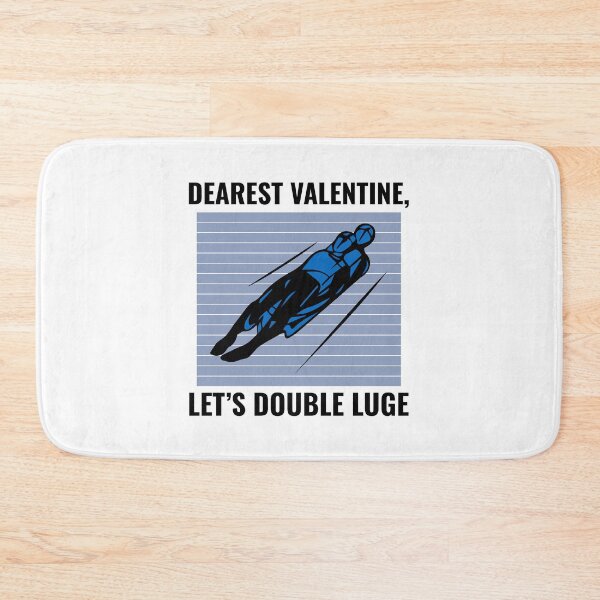 Item preview, Luge Sledding Sledge Race Extreme Sport Valentine designed and sold by TastefulTees.