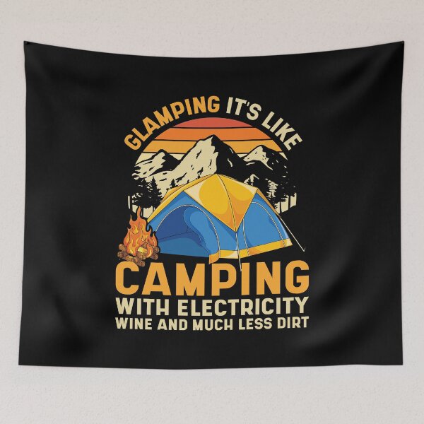 Item preview, Outdoor Camp Glamping Funny Camper Nature Camping designed and sold by bestshirtdesign.