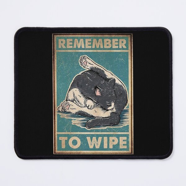 Item preview, The Cat Clean Body Remember To Wipe designed and sold by Lee Forbes.