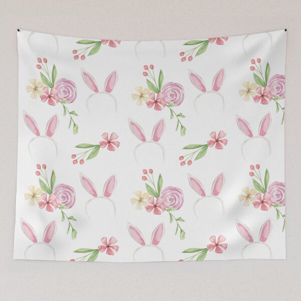 Item preview, Easter Bunny Ears Floral designed and sold by elleinadesigns.