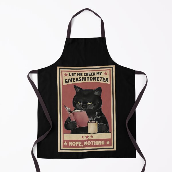 Item preview, The Black Cat Let Me Check My Giveashitometer, Nope, Nothing designed and sold by Lee Forbes.