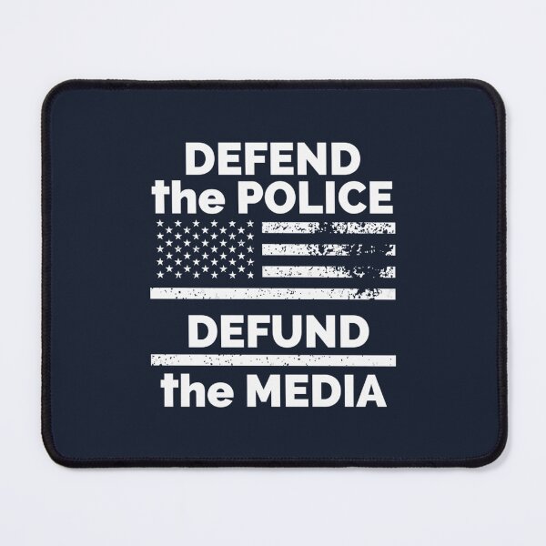 Item preview, Defend the Police Defund the Media American Flag designed and sold by MinhNhu.