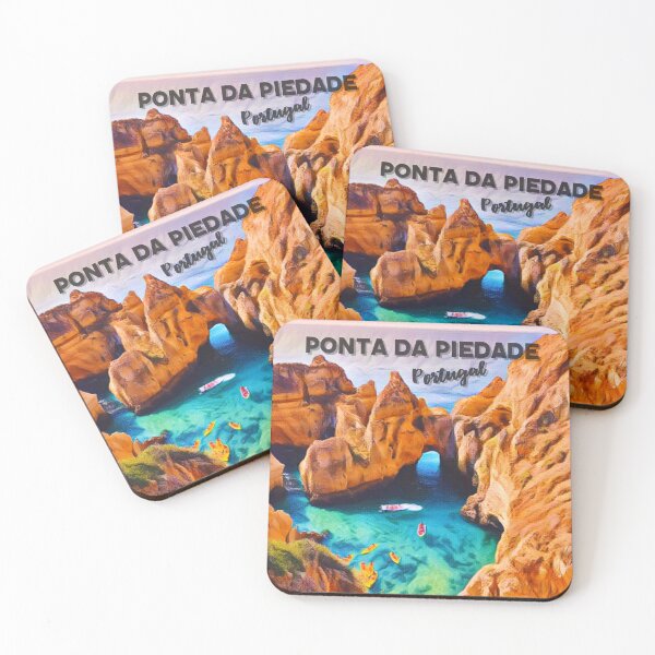 Item preview, Ponta da Piedade Point of Mercy Lagos Portuguese Algarve Portugal | Illustration Drawing Freestyle Watercolor designed and sold by studiodesigners.
