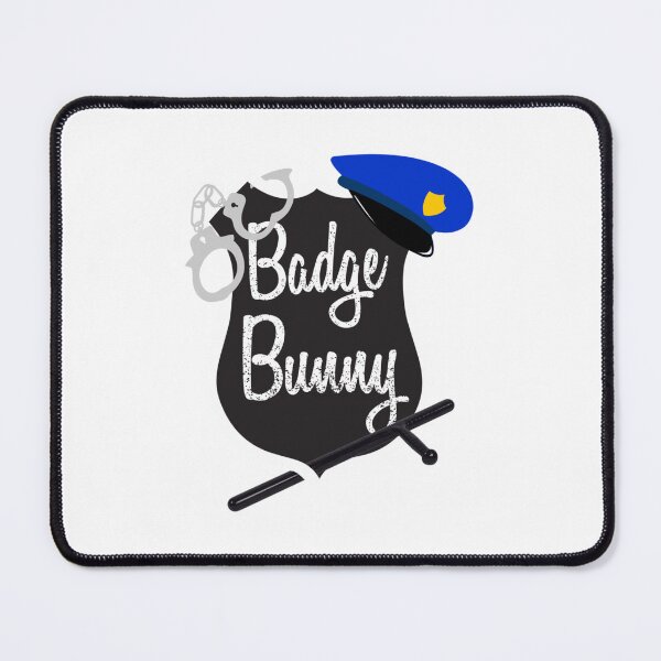 Item preview, Badge Bunny Funny Police Flirt designed and sold by MinhNhu.