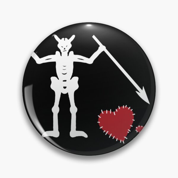 Item preview, Broken Hearted Blackbeard's Flag Premium designed and sold by ShonDonnells.