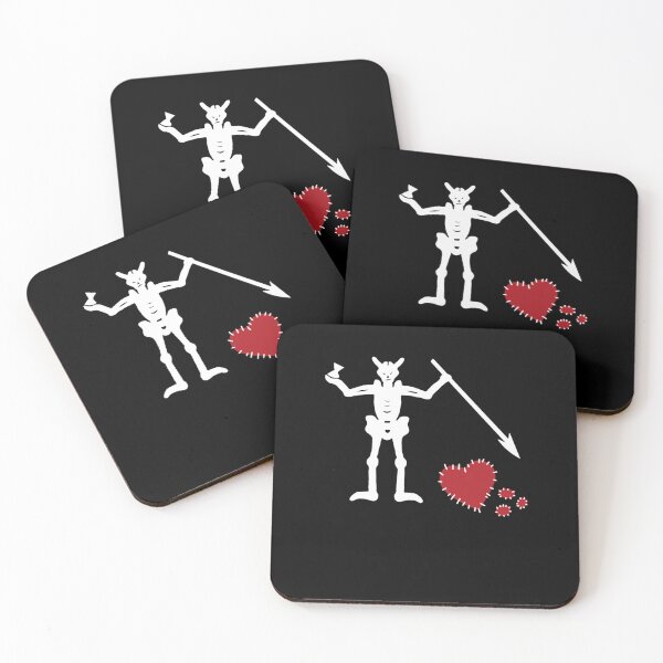 Item preview, Broken Hearted Blackbeard's Flag Premium designed and sold by ShonDonnells.