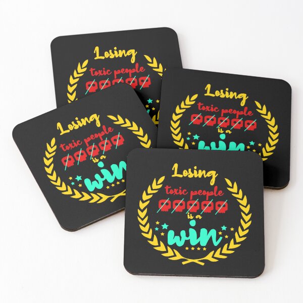 Item preview, Losing Toxic People is a Win Text Design designed and sold by Raju-Creative.