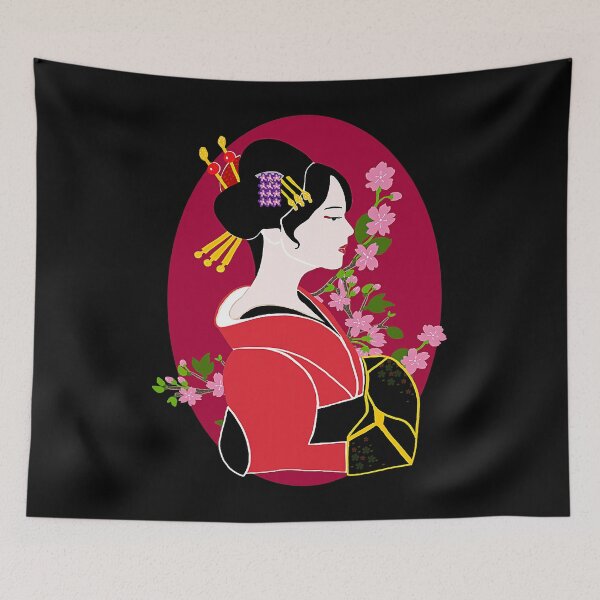Item preview, Asian Pop Art, Kimono Woman  designed and sold by fostebris.