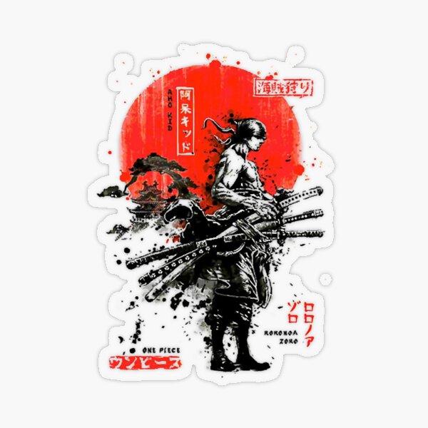 Roronoa Zoro Sticker for Sale by OnePieceStore28