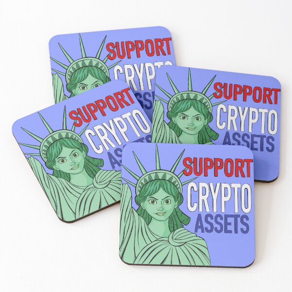 Item preview, Support Crypto Assets Lady Liberty designed and sold by ERICELIART.