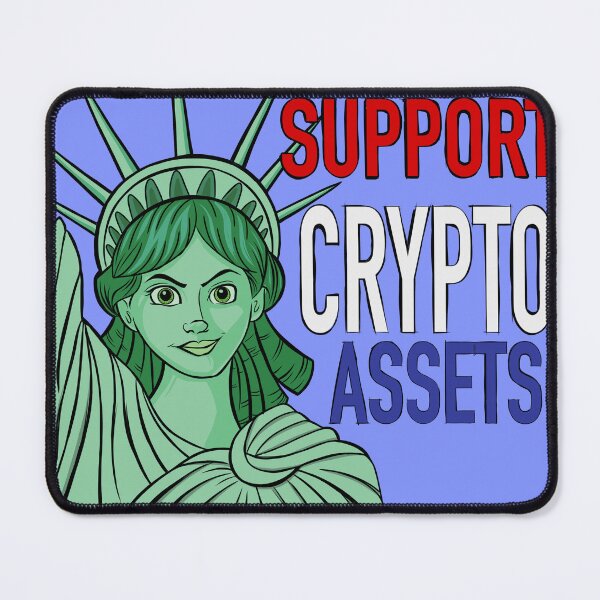 Item preview, Support Crypto Assets Lady Liberty designed and sold by ERICELIART.