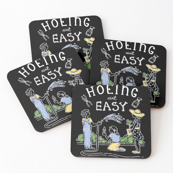 Item preview, Hoeing Ain't Easy Funny Gardener Plant Garden Flowers Hobby designed and sold by fostebris.
