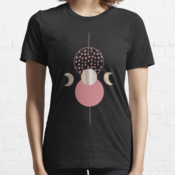dots abstract minimalist circles and moons pattern Classic . Essential T-Shirt