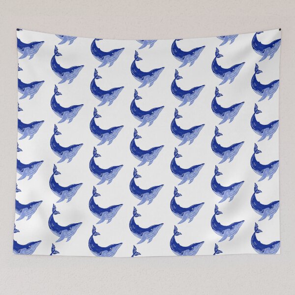 Item preview, blue whale pattern pack designed and sold by stickers-packs.