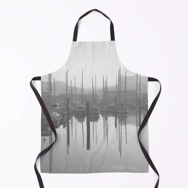 Item preview, Scarborough Harbour Sunset Monochrome  designed and sold by Alisonchambers2.
