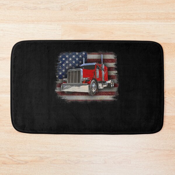 Item preview, Trucker with American Flag and Big Rig  designed and sold by osborange.