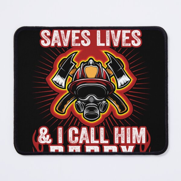 Item preview, My Hero Saves Lives & I Call Him Daddy Firefighter designed and sold by Isidroward.