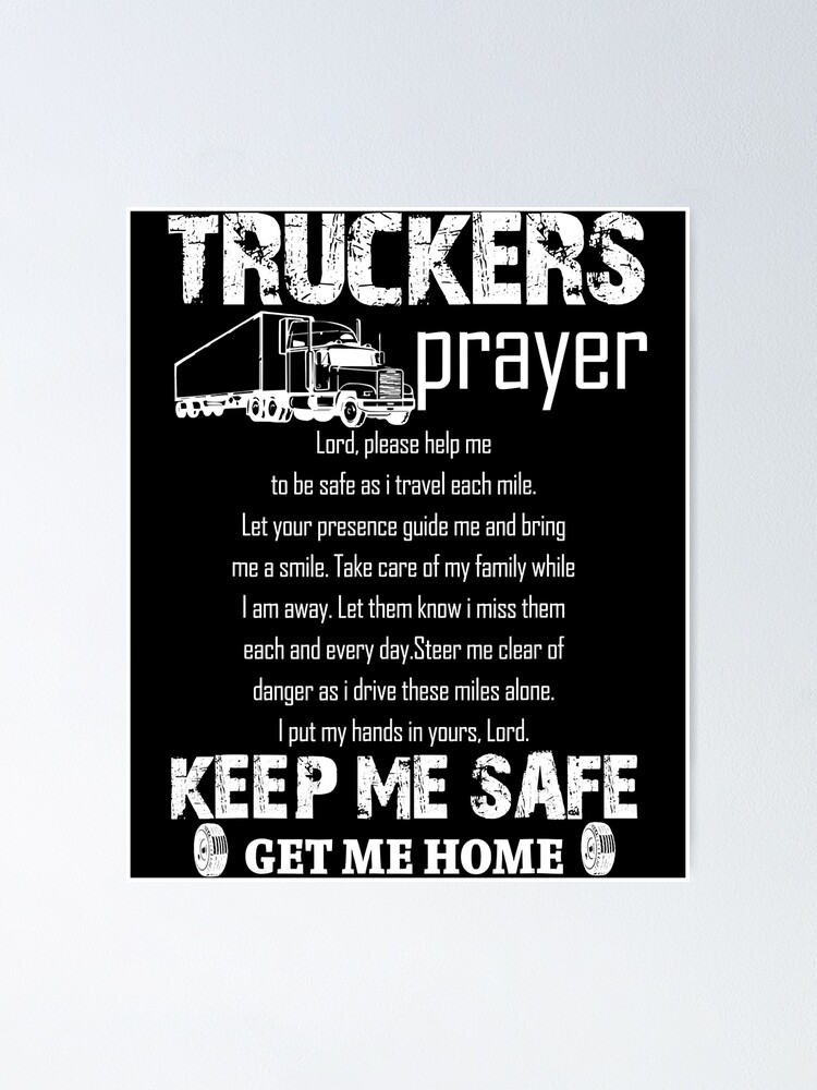 Truck Driver Gifts, A Trucker's Prayer, Trucker Gift, 18 Wheeler