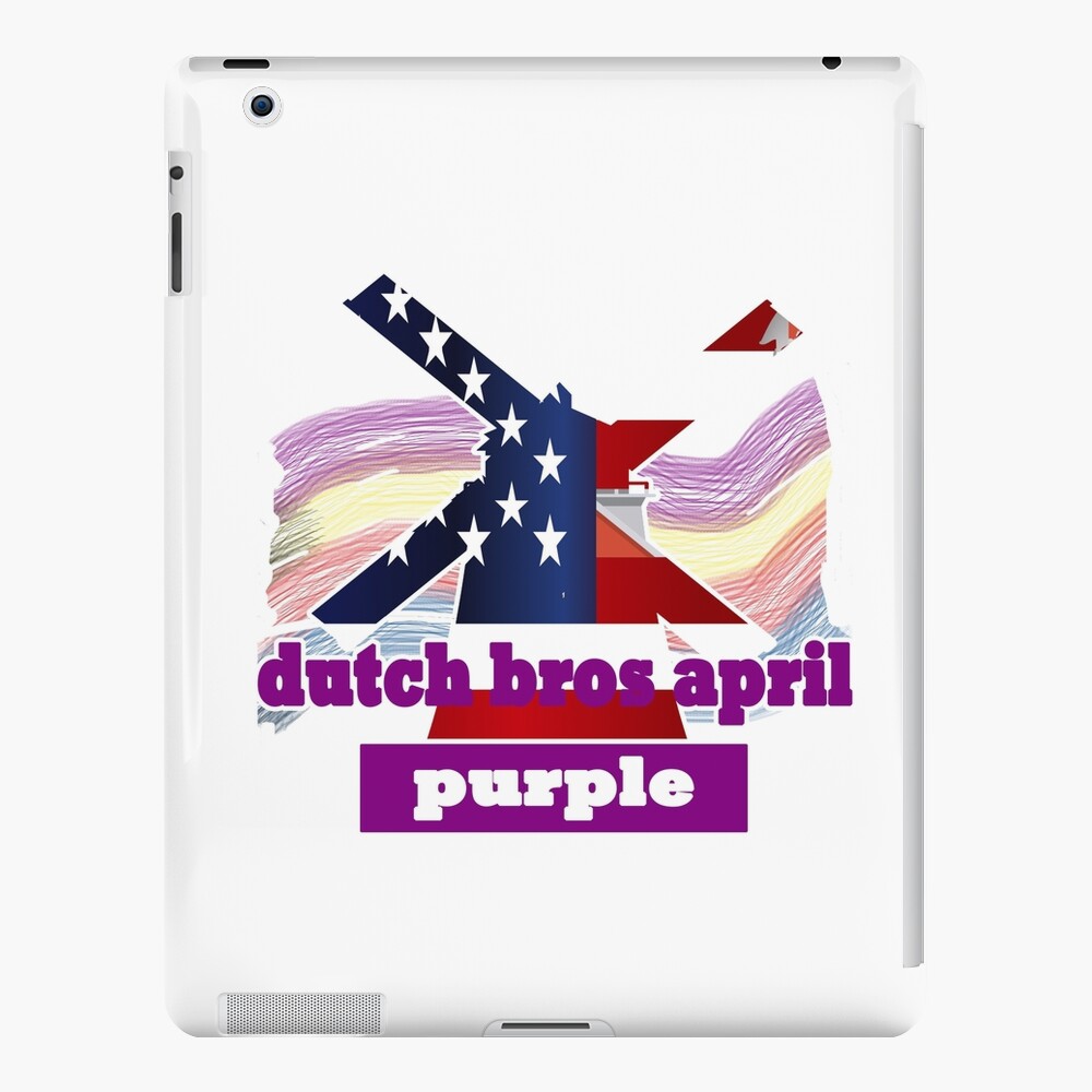 "Funny sticker Dutch bros april purple funny sticker gift funny gifts