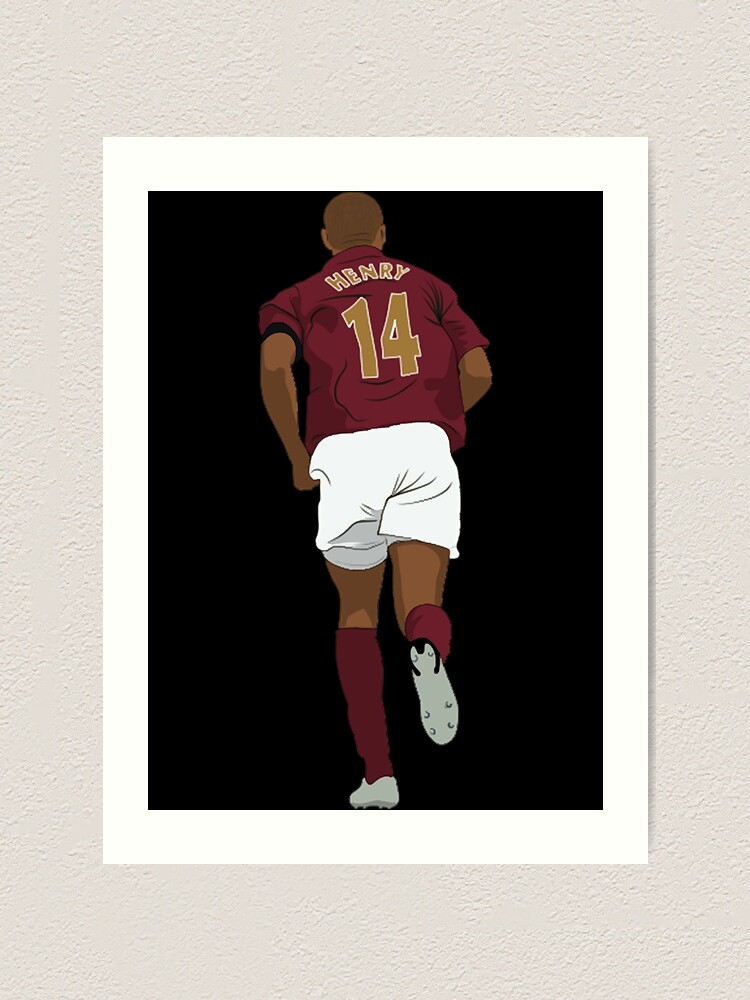 Thierry Henry, TH14 Art Print by LUK3