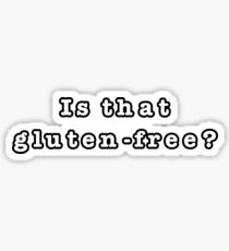 is that gluten-free? Sticker
