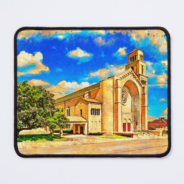 Item preview, First Baptist Church of Pensacola - digital painting with vintage look designed and sold by NickoPrints.