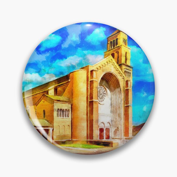 Item preview, First Baptist Church of Pensacola - watercolor painting designed and sold by NickoPrints.
