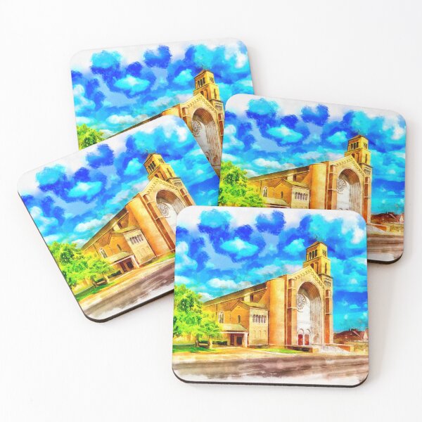 Item preview, First Baptist Church of Pensacola - watercolor painting designed and sold by NickoPrints.