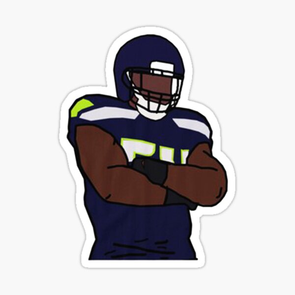 Seahawks Inspired Heart Sticker Seattle Seahawks Inspired 