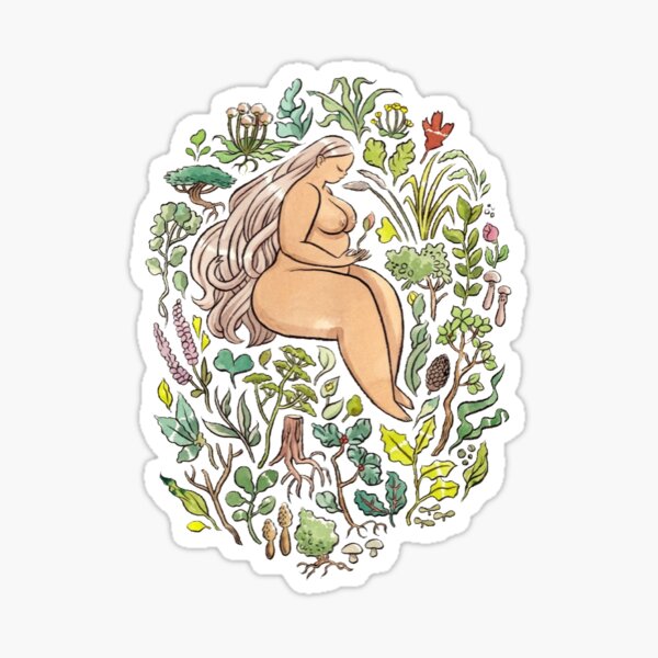 Floral Underwear Sticker Body Positive Sticker, Body Positive Art