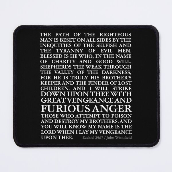 Item preview, Jules Ezekiel 25:17 Speech Quote designed and sold by Meta Cortex.