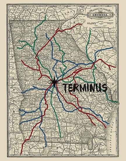 "Terminus Map" Posters by Zeke Tucker | Redbubble