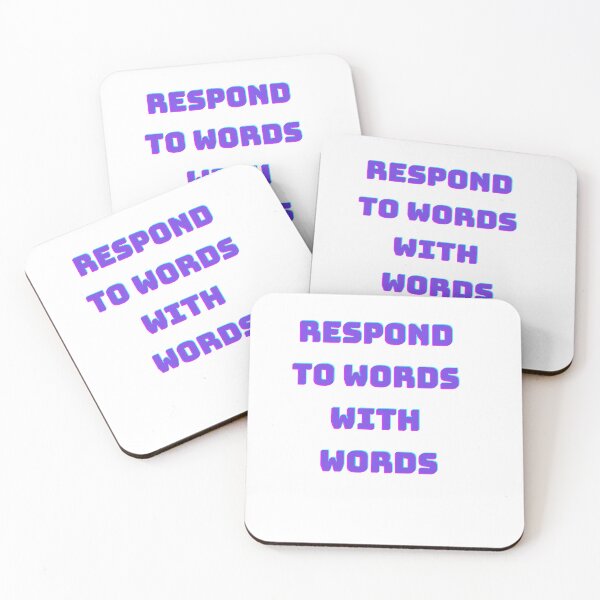 Item preview, Respond to words with words designed and sold by Echo Aesthetics.