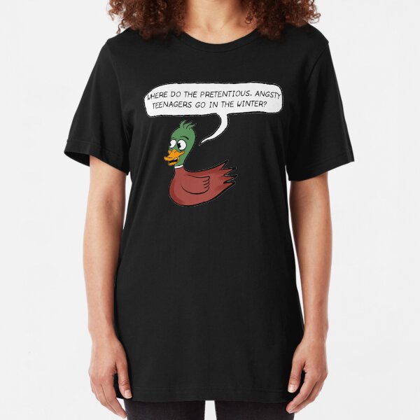 The Catcher in the Rye - Where do the ducks go? Slim Fit T-Shirt