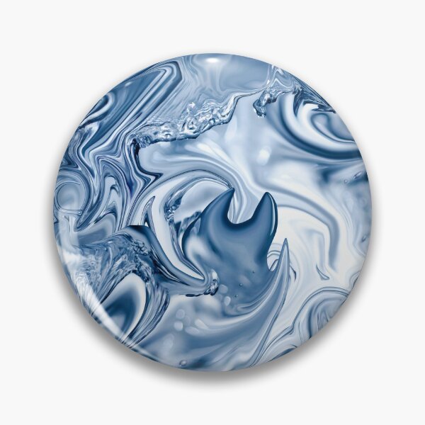 Item preview, Shark in the ocean liquid abstraction designed and sold by Vavilonskaya.
