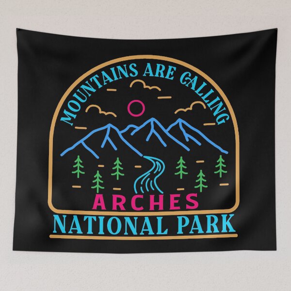Item preview, Arches national park - line art designed and sold by Nature-mark.