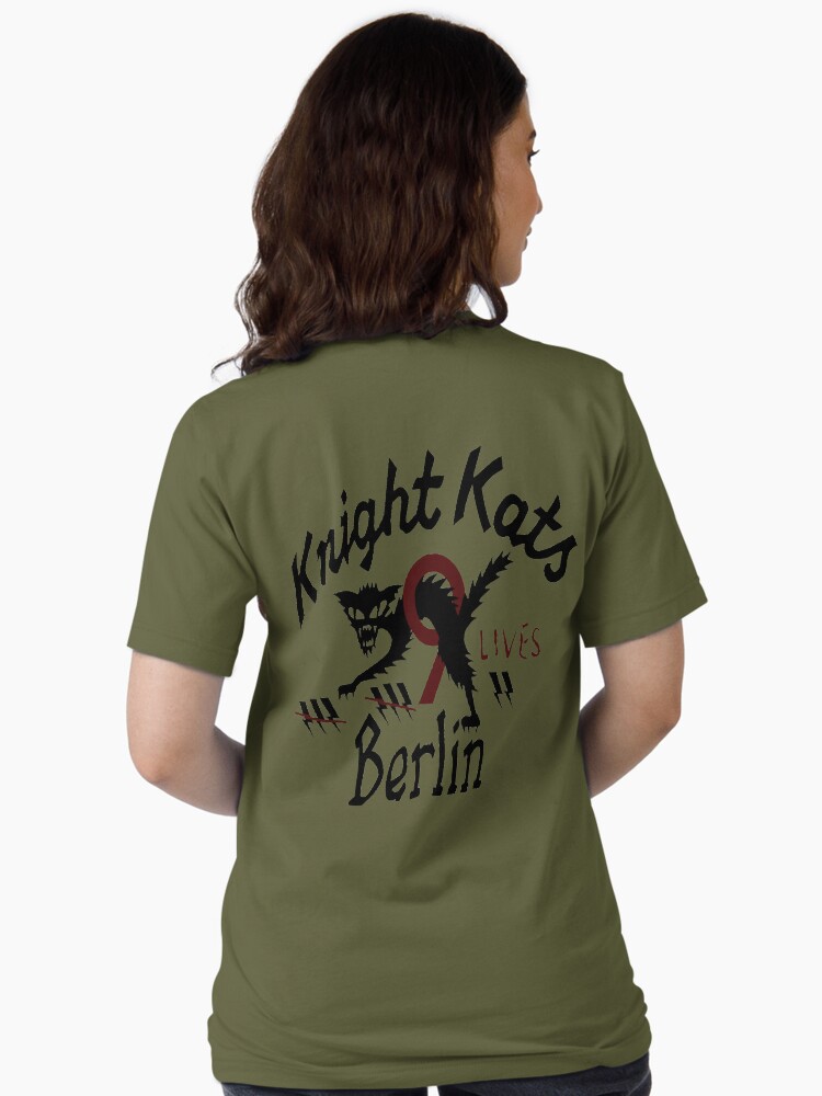 ★タグ付き★ジョンソンモータース Knight Kats Berlin Tシャツ Knight Kats Berlin Motor Logo Black Green Navy T-shirt Size