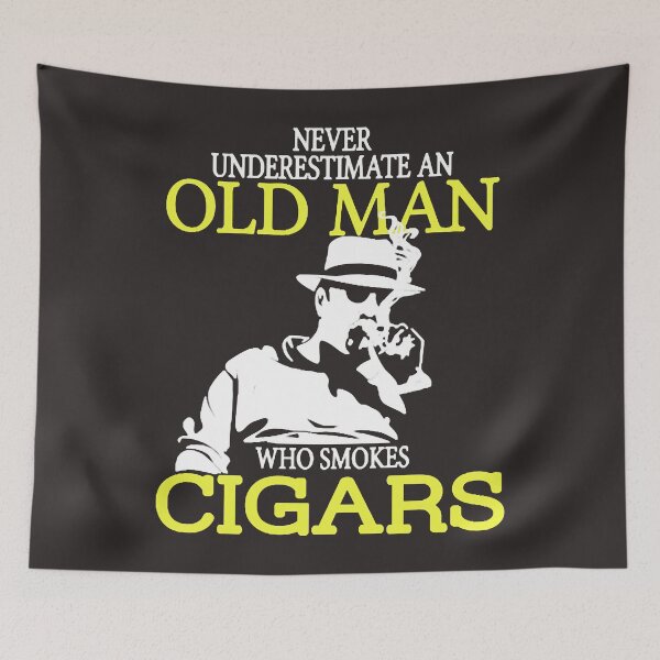 Item preview, Old Man Who Smokes Cigars designed and sold by JameHakubo.