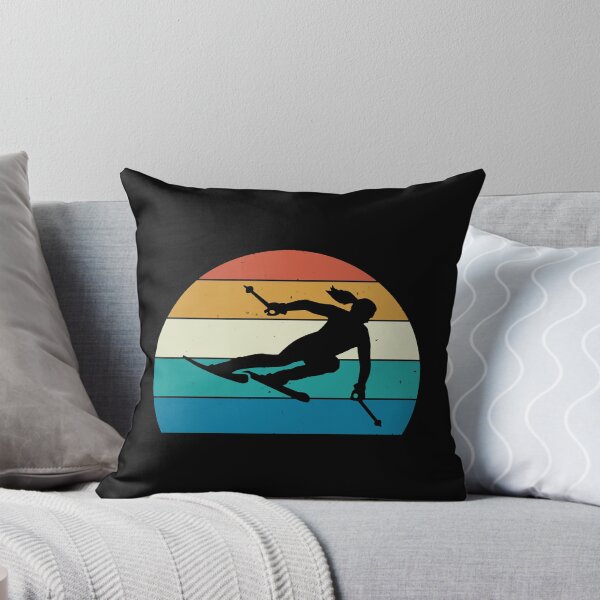 Item preview, Vintage Skiing Woman Downhill Skier designed and sold by JameHakubo.