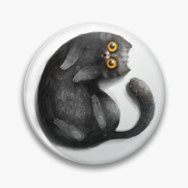 Item preview, Happy smiling black cat designed and sold by MaryshaArt.