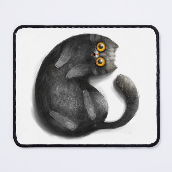 Item preview, Happy smiling black cat designed and sold by MaryshaArt.