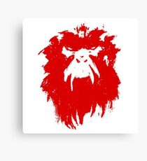 12 Monkeys - Terry Gilliam - Wall Drawing Red Canvas Print