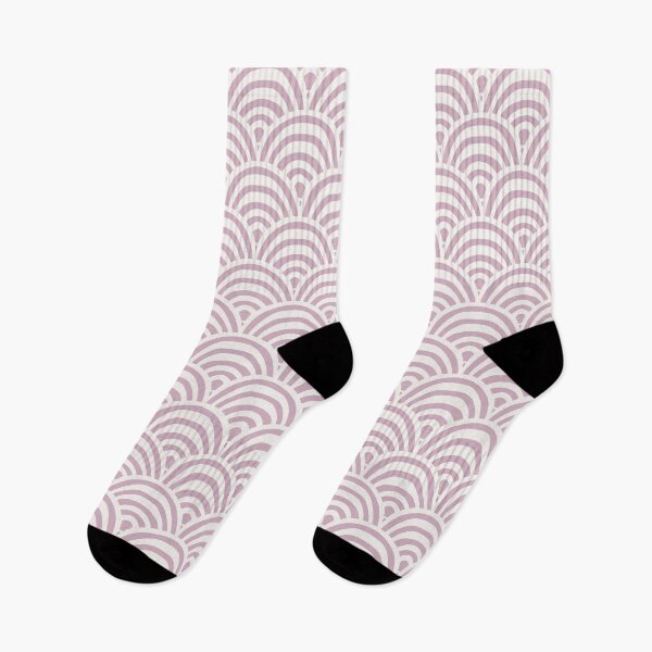 Item preview, Striped boho arches scallop - cream and dusk designed and sold by Chelsea Jay.