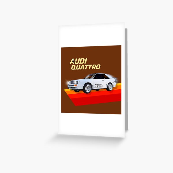 Retro Motor Company Greeting Card Audi UR Quattro