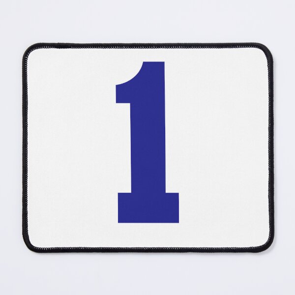 Item preview, Number 1, Blue one, Sports number one designed and sold by TheCultStuff.
